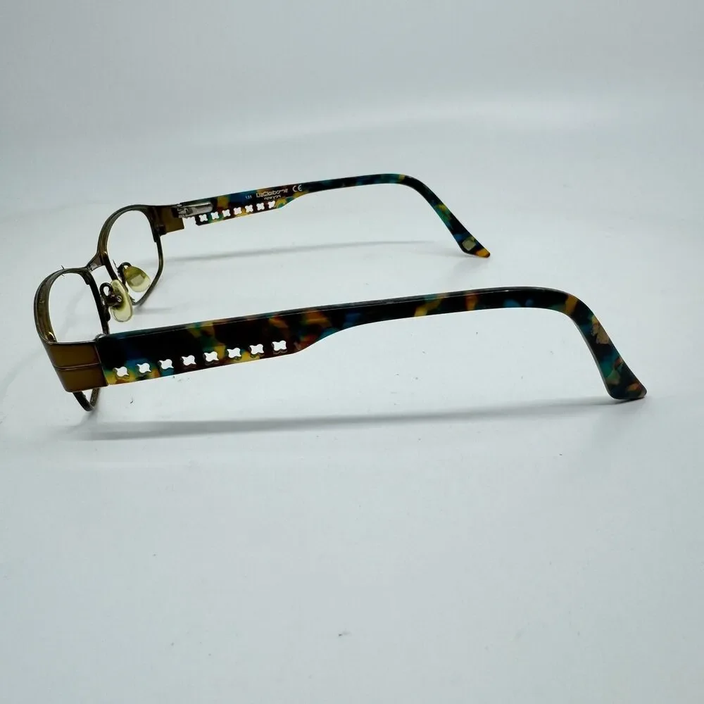 LIZ CLAIRBORNE Brown Eyeglasses‎ Frames Womens 52-18-130 H12118